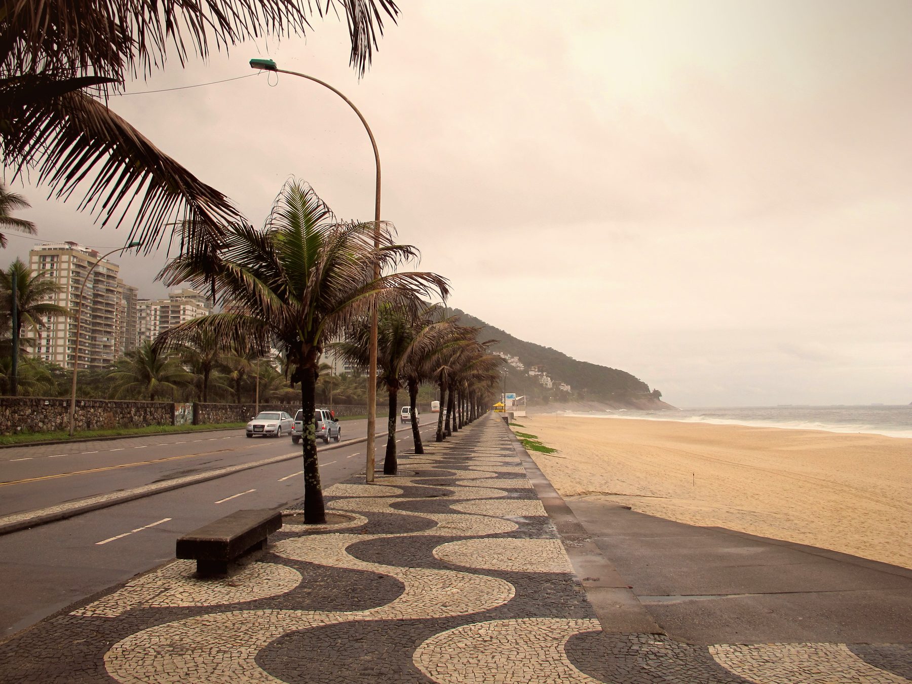 Strand von São Conrado unterhalb von Vidigal