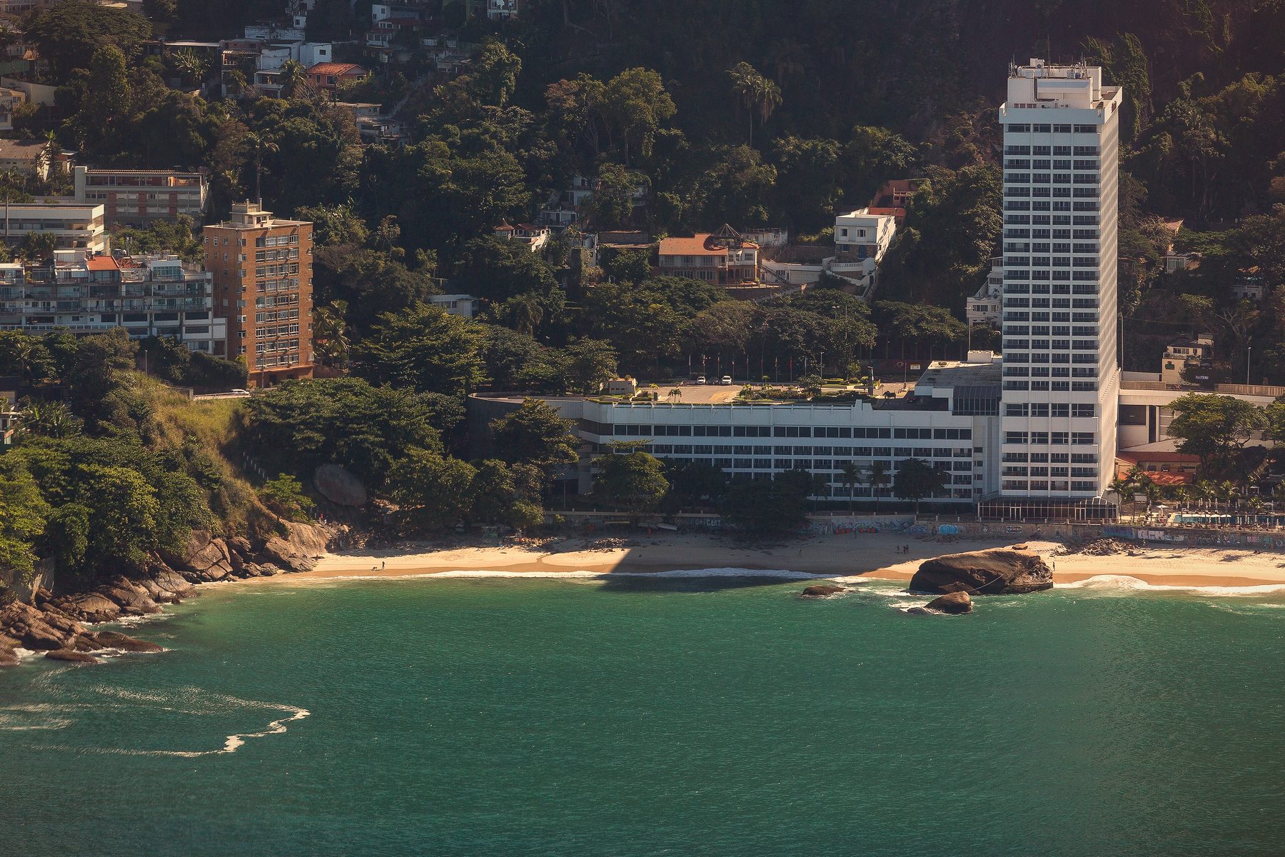 Sheraton-Hotel, am Rand von Vidigal gebaut
