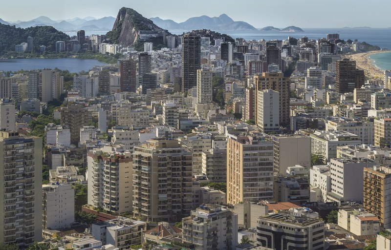 Leblon, Ipanema and the lagoon seen from the top of Morro Dois Irmãos